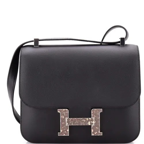 Pre-Owned Hermes Constance Marquette Bag Madame with Lizard 24 in Noir at Nordstrom, Size X-Small | Nordstrom