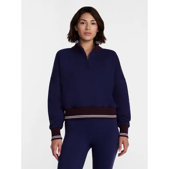 Avia Women's Quarter Zip Fleece Pullover, Sizes XS-XXXL | Walmart (US)
