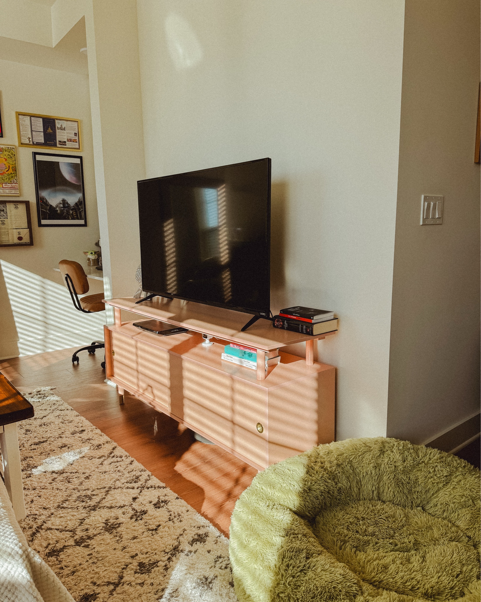 I love having a colorful home! And my dog is a big fan of her giant donut bed. Colorful, cozy vibes have been the inspiration for my space!

home decor, colorful home, dog bed, tv console, living room furniture, colorful aesthetic, cozy home, girly home decor, whimsical aesthetic home 

 #LTKHome #LTKFindsUnder100 #LTKPets