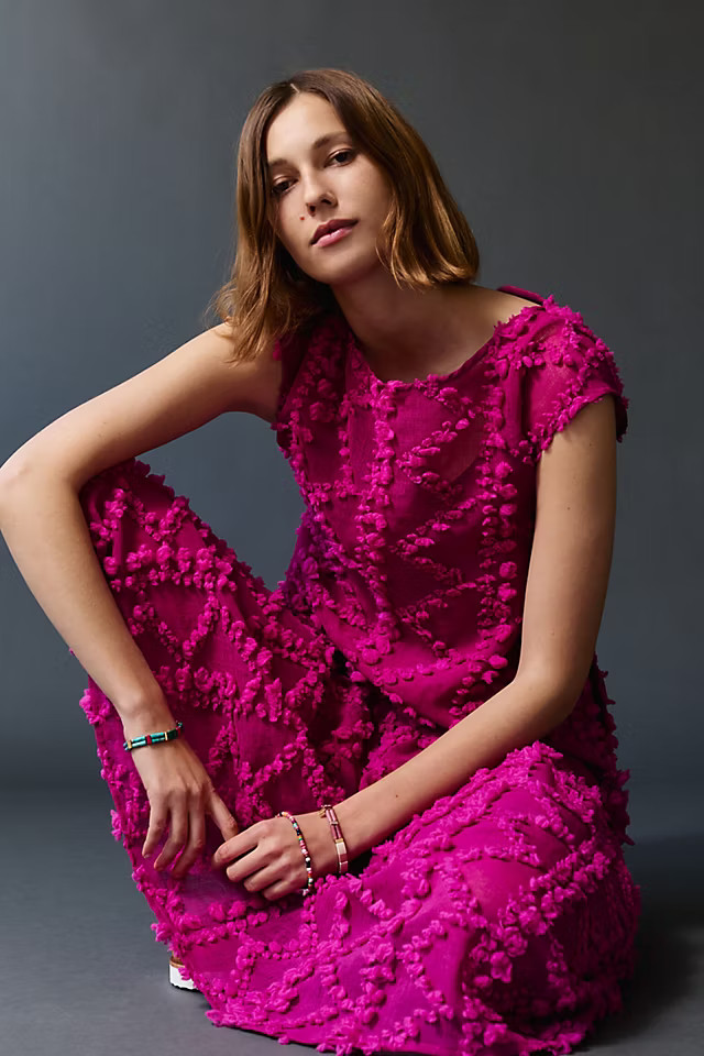 Blythe Textured Maxi Dress | Anthropologie (US)