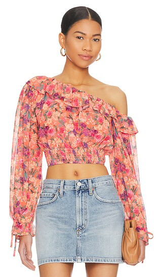 Juliette Top in Impressionist Floral | Revolve Clothing (Global)