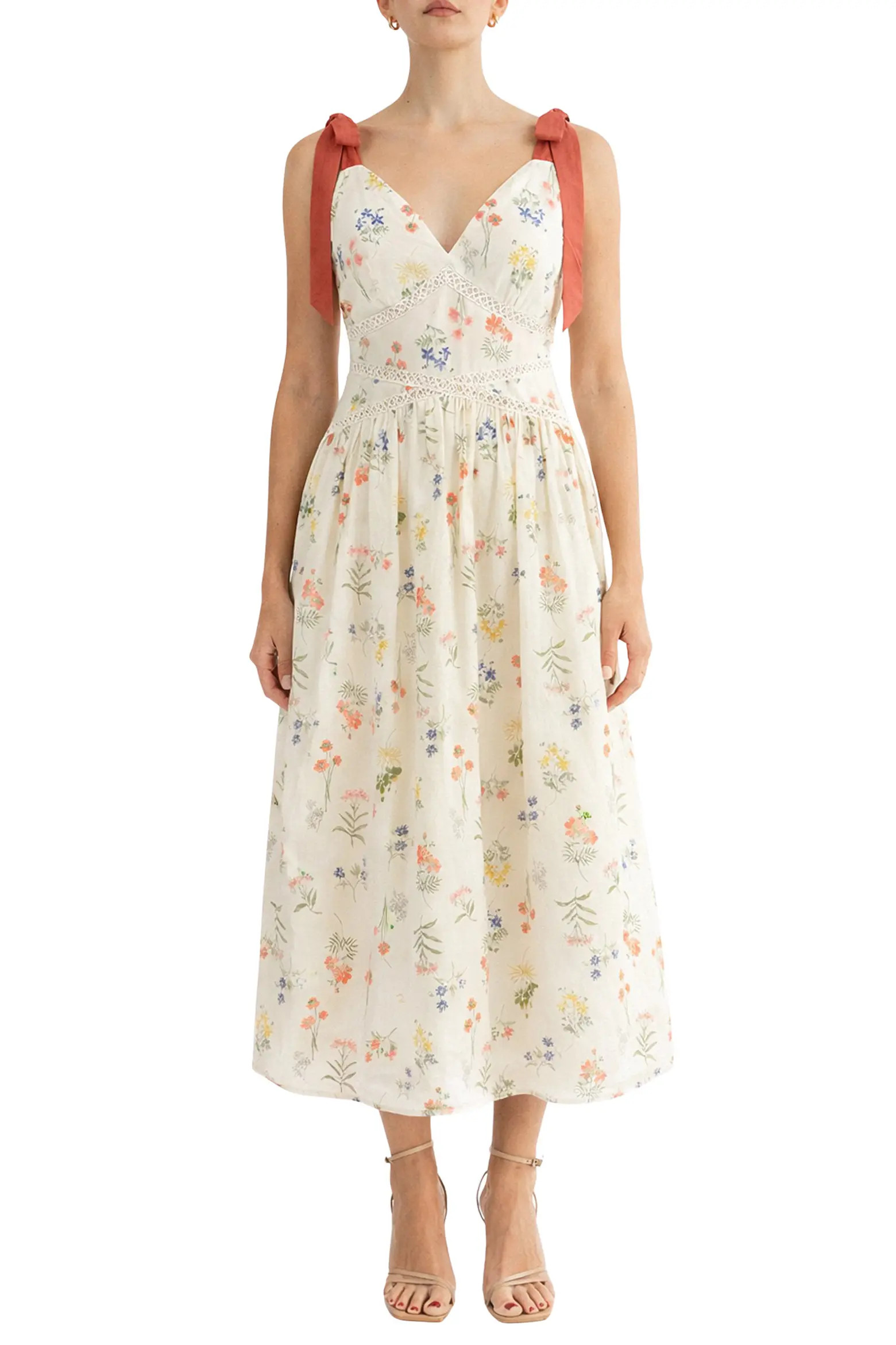Selah Tie Strap Midi Dress (Women) | Nordstrom | Nordstrom
