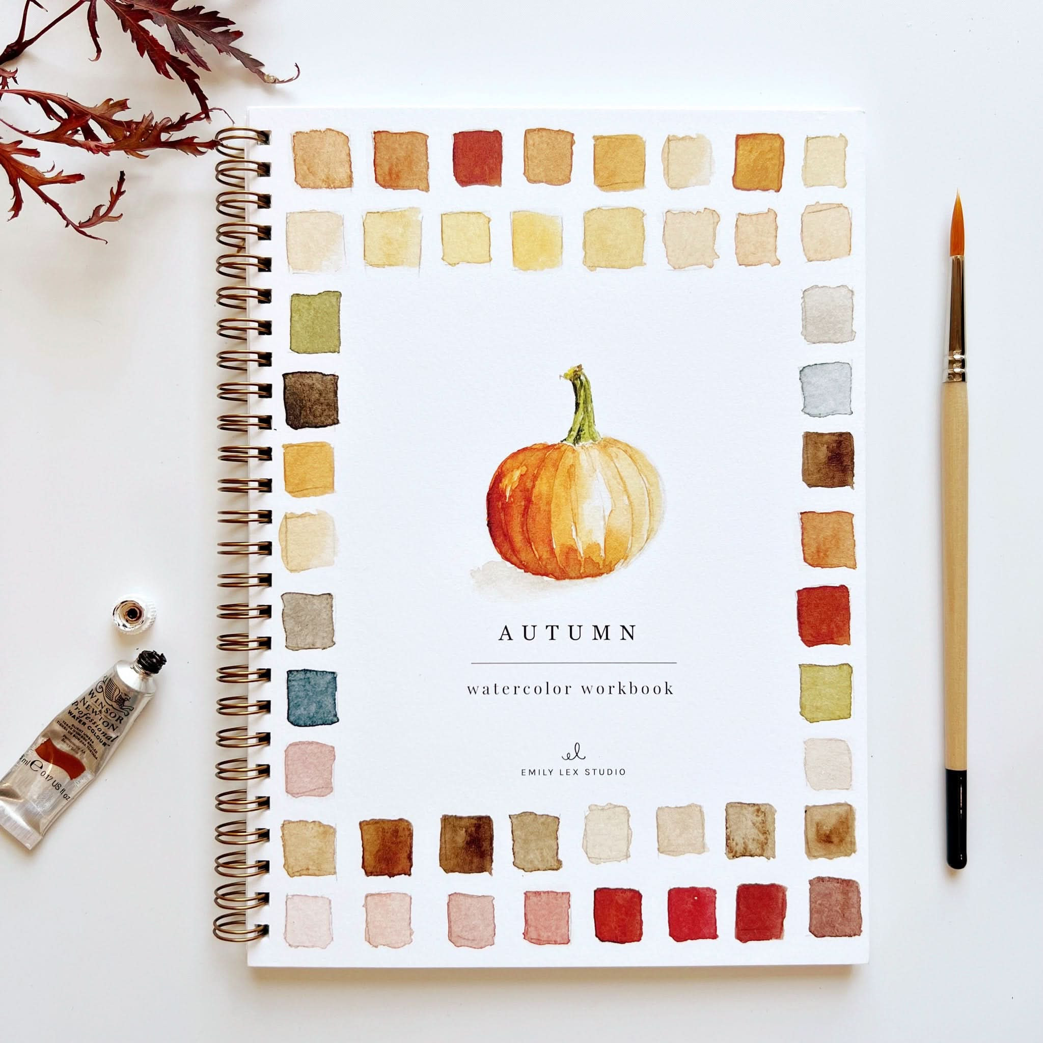 autumn watercolor workbook | Emily Lex Studio