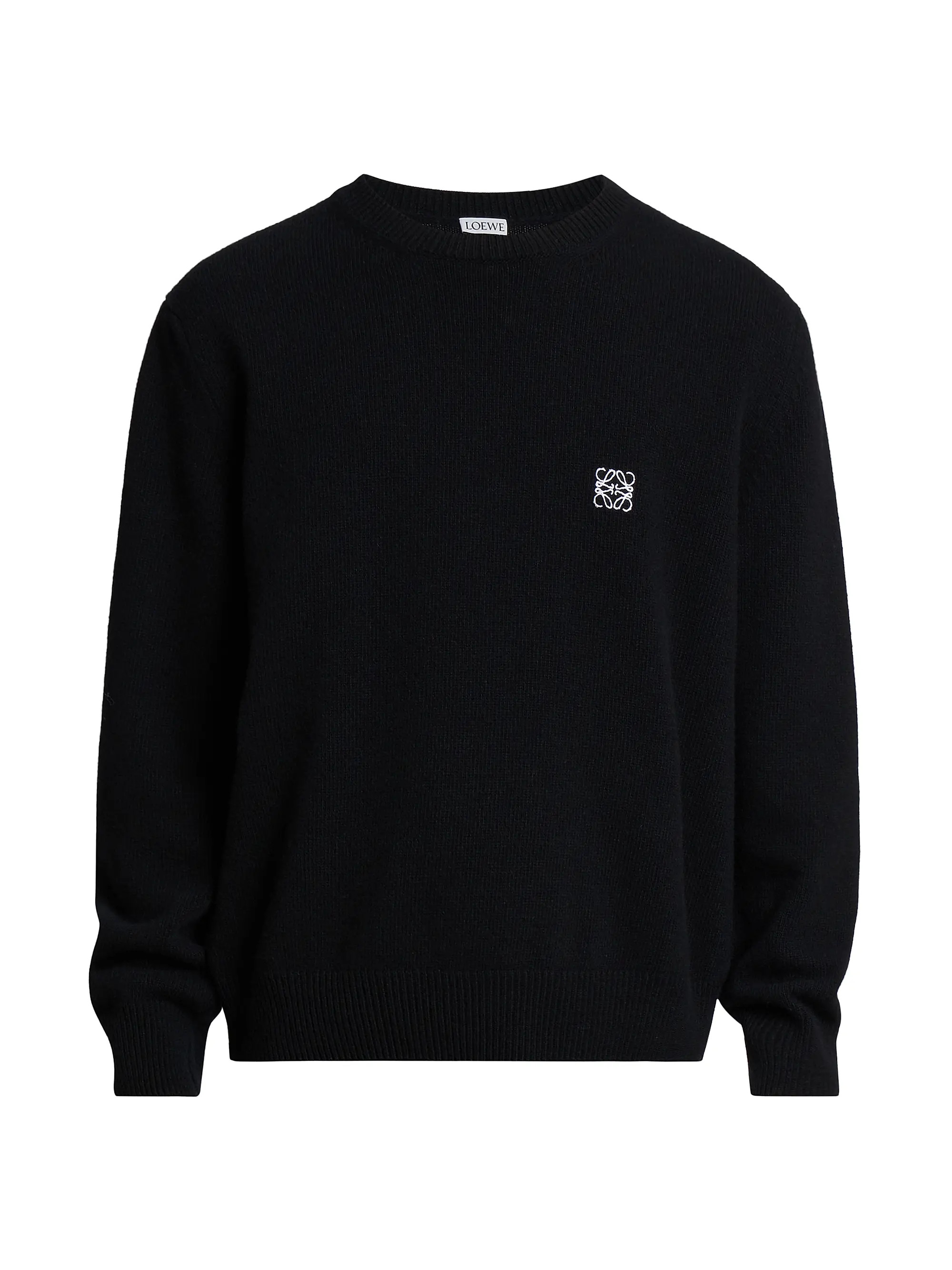 LOEWE Logo Wool Crewneck Sweater | Saks Fifth Avenue | Saks Fifth Avenue