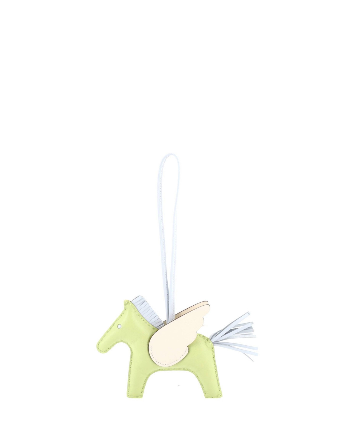 Pre-Owned HERMES Mm Pegase Rodeo Bag Charm Leather - Green | Macy's