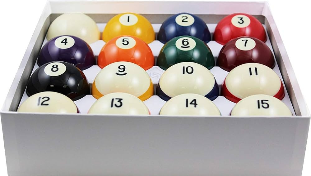Aramith 2-1/4" Regulation Size Crown Standard Billiard/Pool Balls, Complete 16 Ball Set | Amazon (US)
