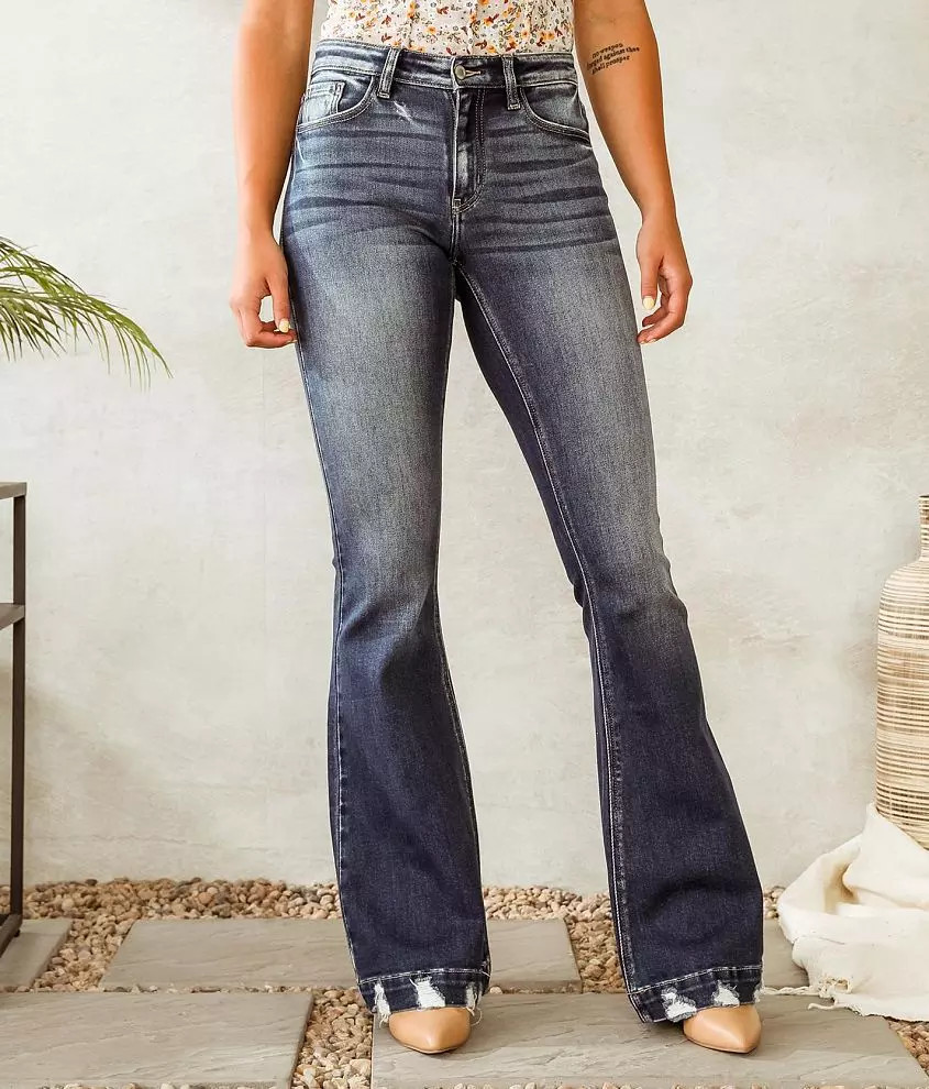 Signature Kurvy Mid-Rise Flare Stretch Jean | Buckle