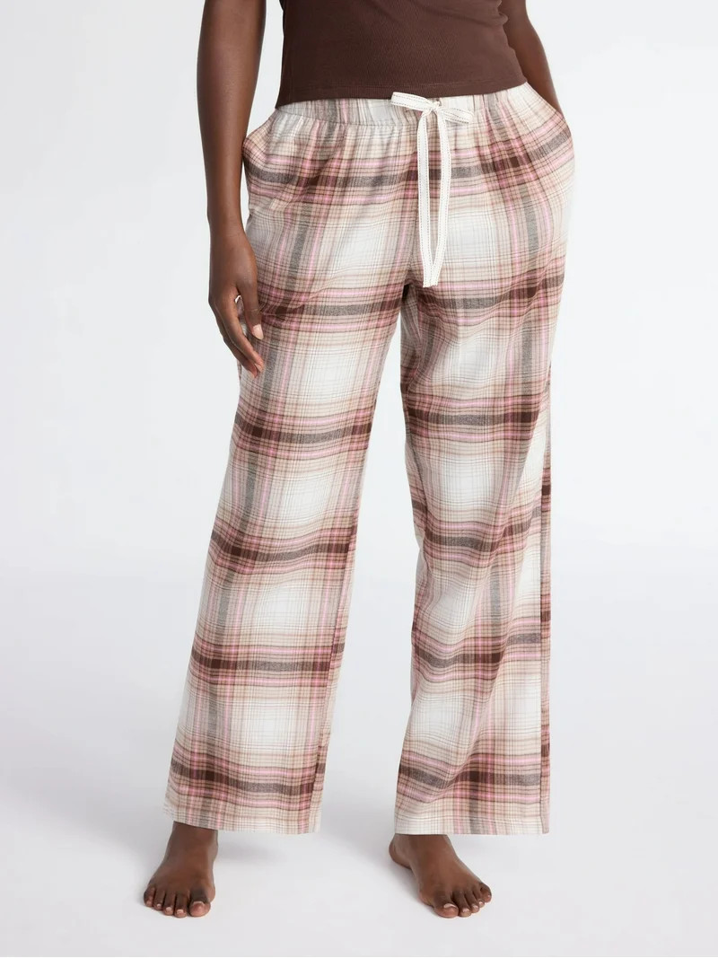 Joyspun Women's Flannel Sleep Pants, 30'' Inseam, Sizes XS-3X | Walmart (US)