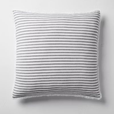 Euro 26''x26'' Heavyweight Linen Blend Stripe Throw Pillow - Casaluna™ | Target