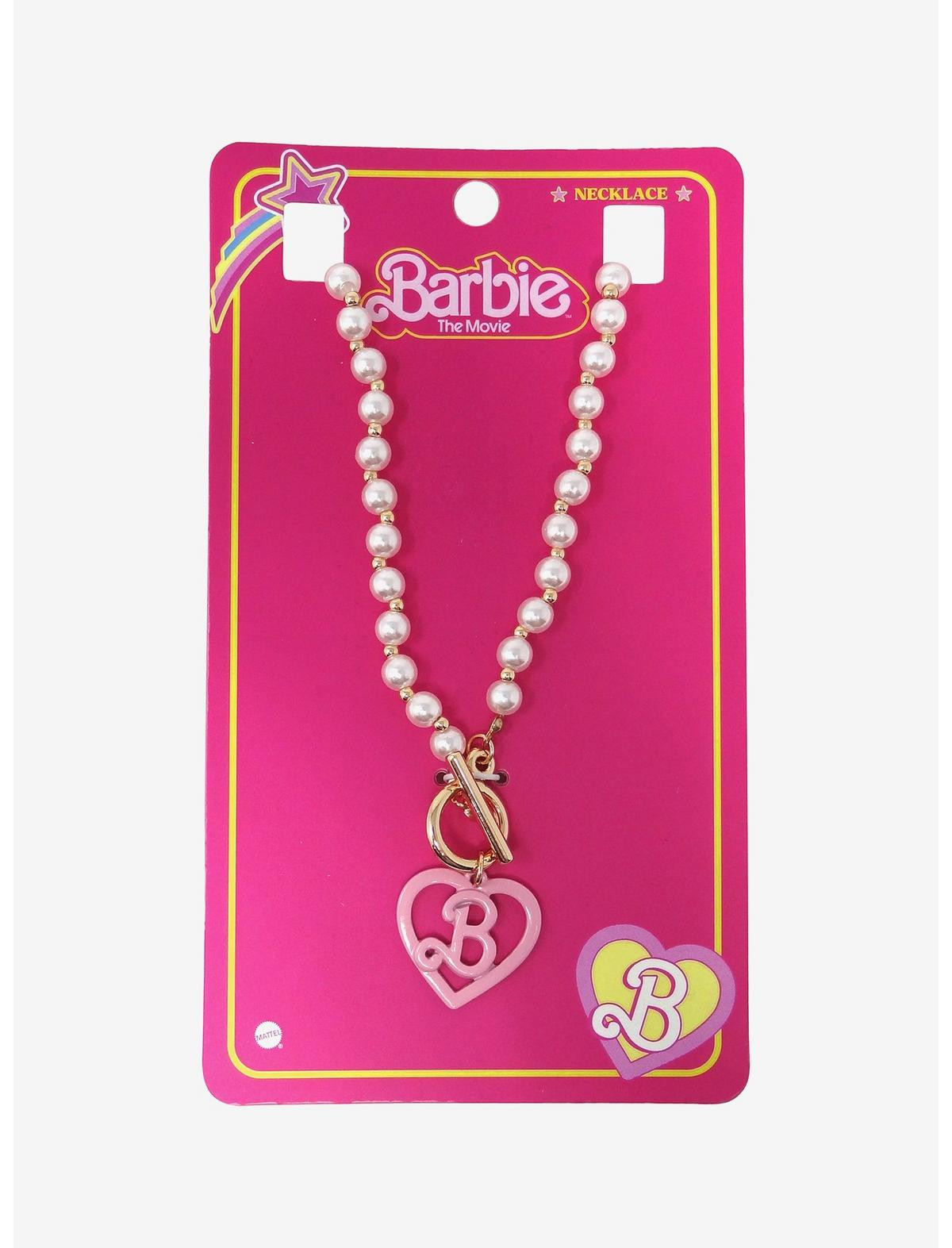 Barbie Heart Pearl Bead Necklace | Hot Topic | Hot Topic