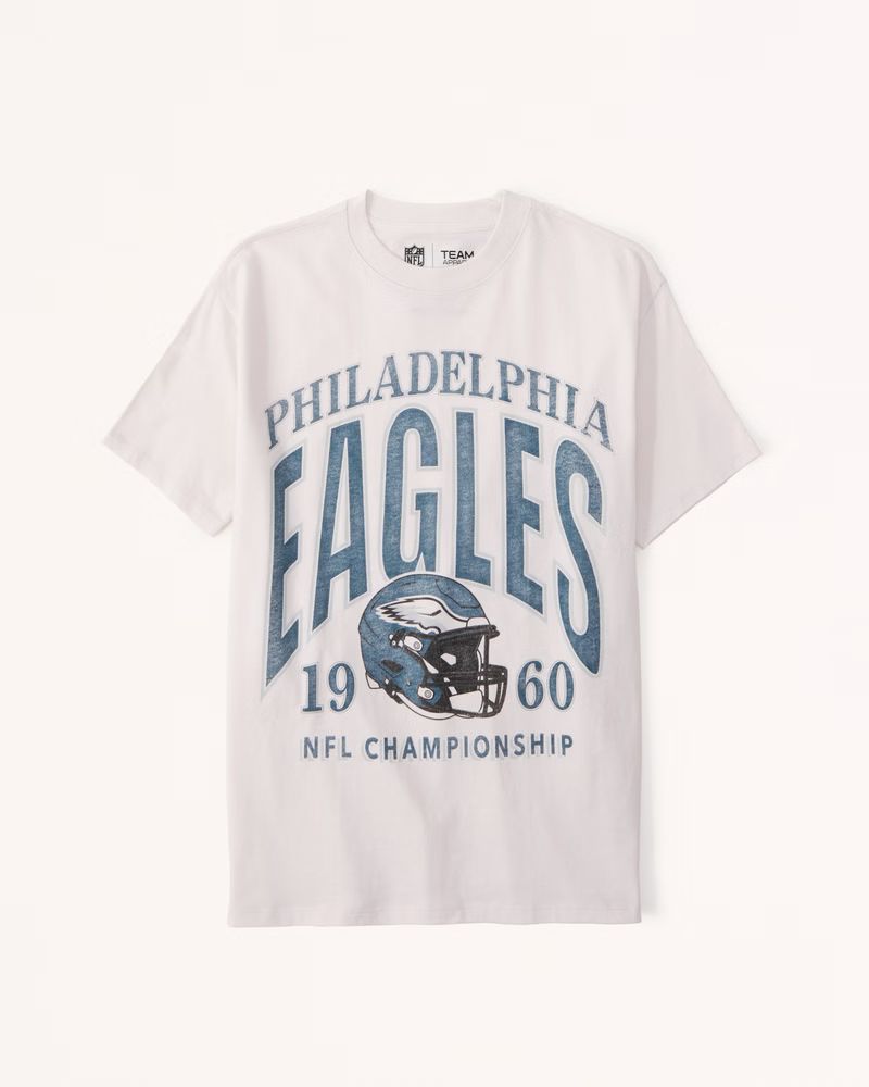 Oversized Boyfriend Philadelphia Eagles Graphic Tee | Abercrombie & Fitch (US)