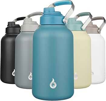 BJPKPK 1 Gallon Water Bottle Insulated, Dishwasher Safe 128oz Large Water Jug with Metal Handle &... | Amazon (US)