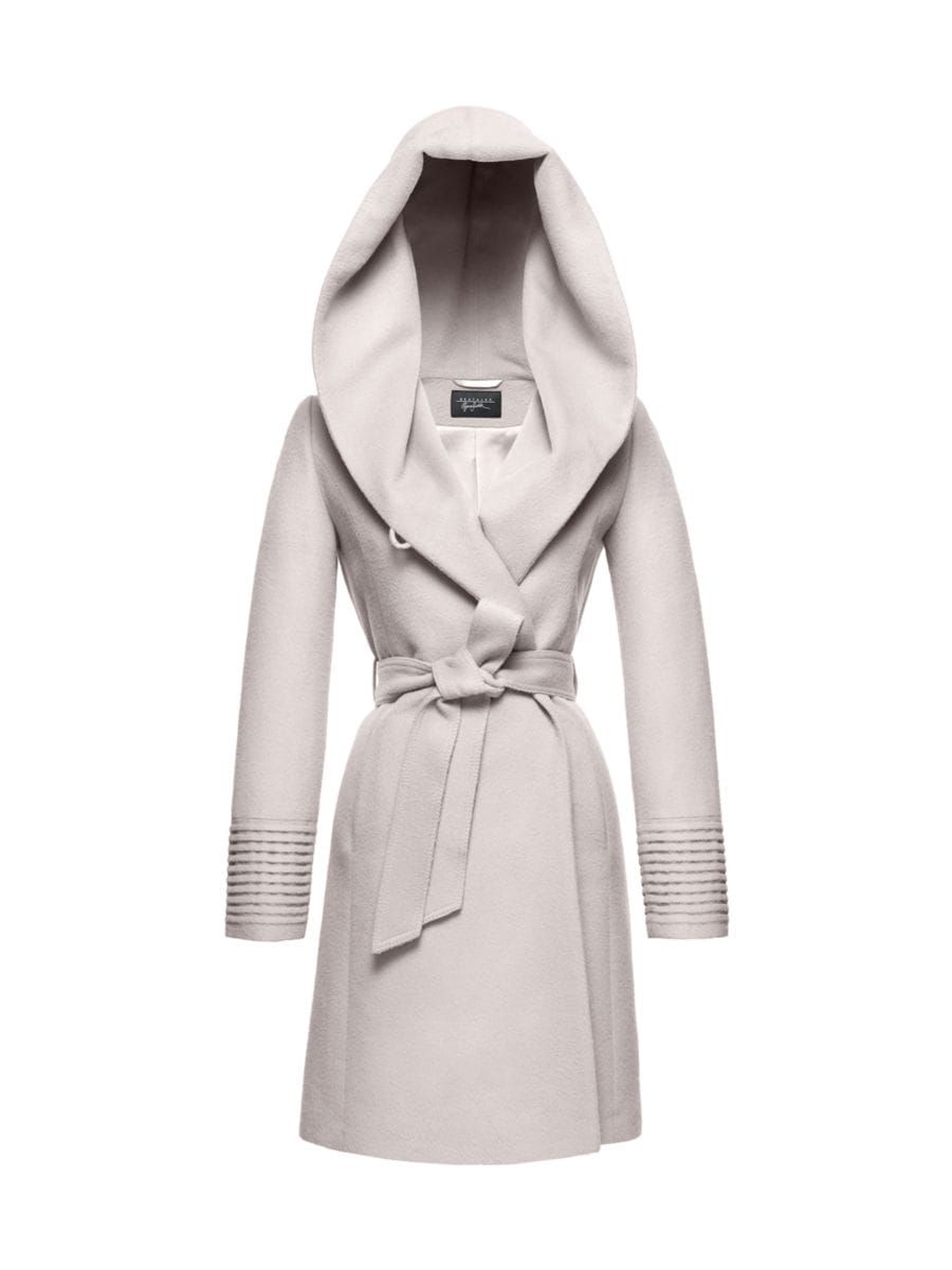 Sentaler Mid-Length Hooded Wrap Coat | Saks Fifth Avenue