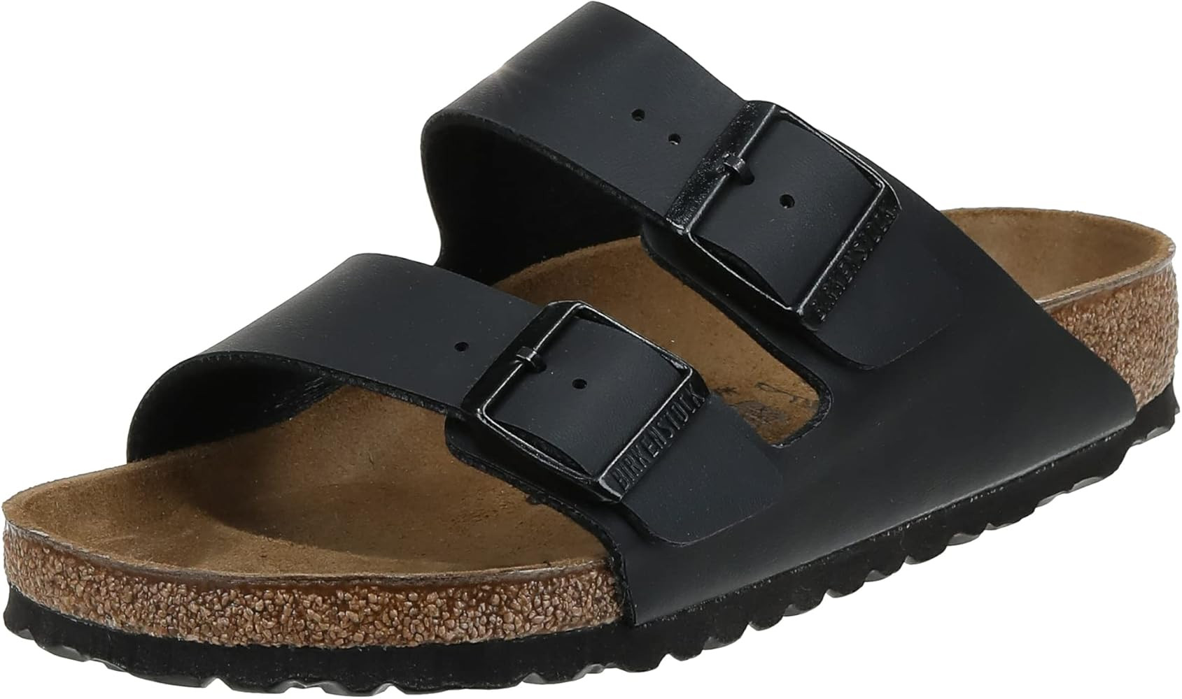Birkenstock Women's Arizona 2-Strap Cork Footbed Sandal Iron | Amazon (US)