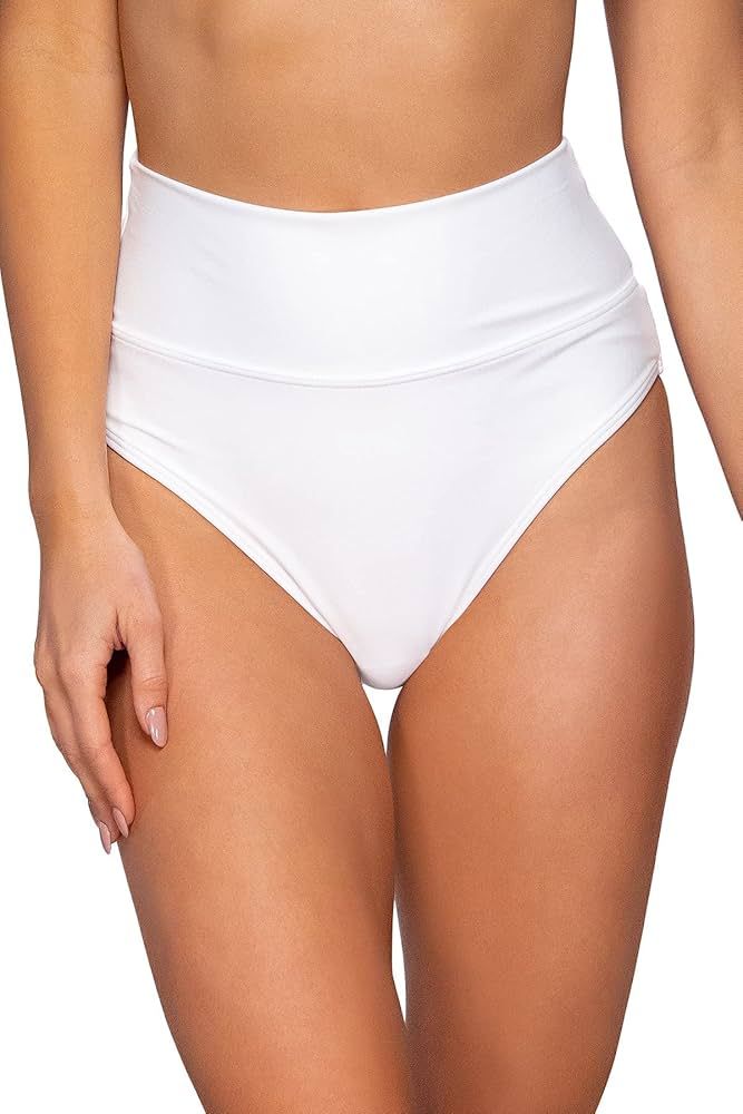 Sunsets Women's Standard Hannah Foldover High Waist Swimsuit Bikini Bottom | Amazon (US)