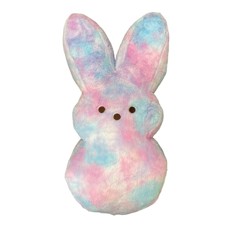 PEEPS Soft Pink Peep Plush Bunny Stuffed Animal - Large Edition - Blue Pink Tie Dyed 22 Inch | Walmart (US)
