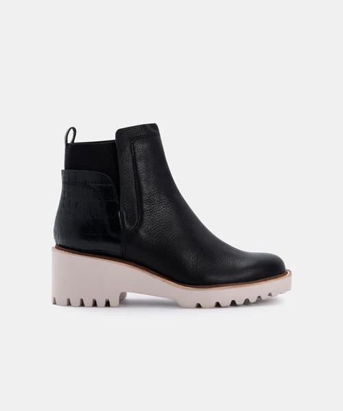 HUEY BOOTIES IN BLACK | DolceVita.com