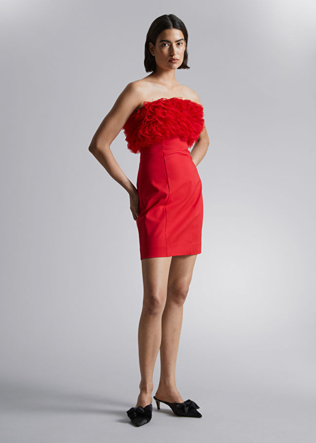 Ruffled Tube Mini Dress | & Other Stories US