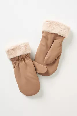 San Diego Hat Co. Louise Faux-Leather Mittens | Anthropologie (US)