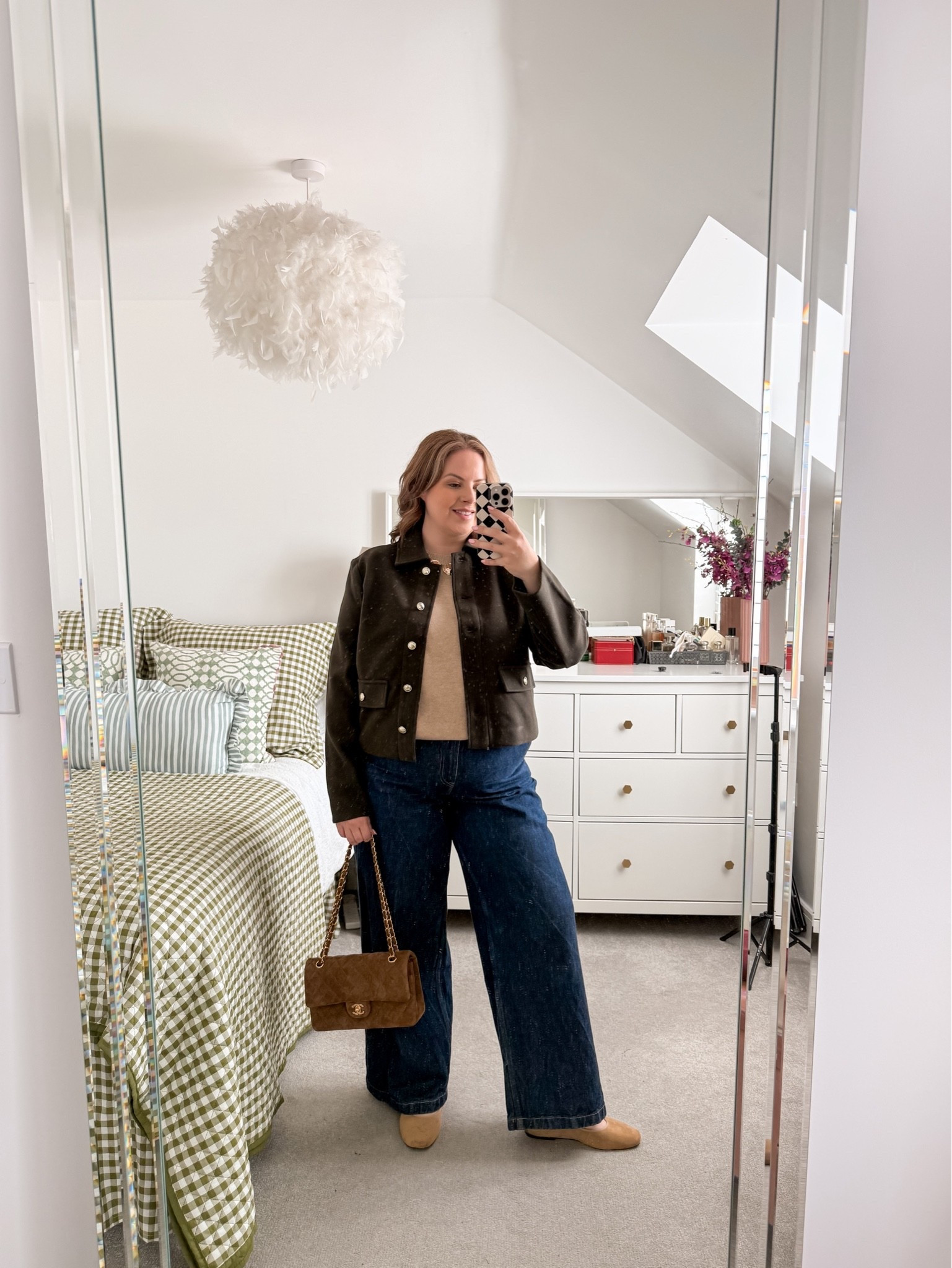 30 days of curvy autumn outfits | day 16 

I’m wearing:
- jacket size 14 
- jumper size L
- jeans size 31r in the curve love range

#LTKuk #LTKautumn #LTKmidsize