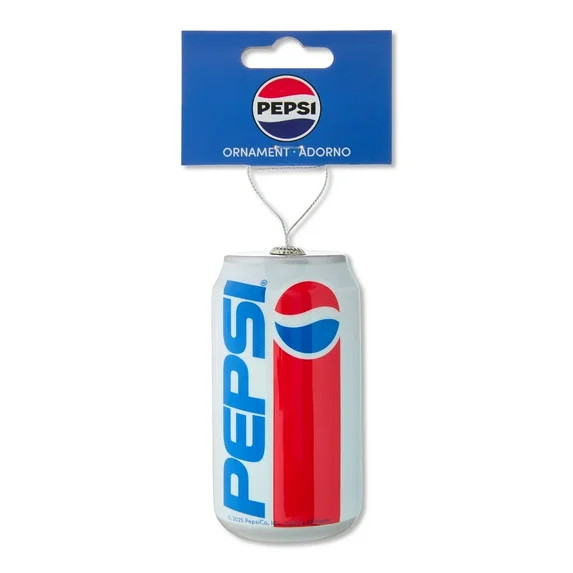 Pepsi Retro 1990 Decoupage Ornament, Plastic, Blue, by Ruz - Walmart.com | Walmart (US)