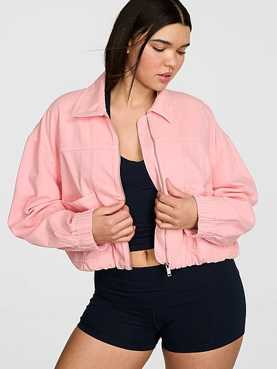 Utility Bubble-Hem Jacket, Pink, S - Women's Jackets & Outerwear - PINK | Victoria's Secret (US / CA )