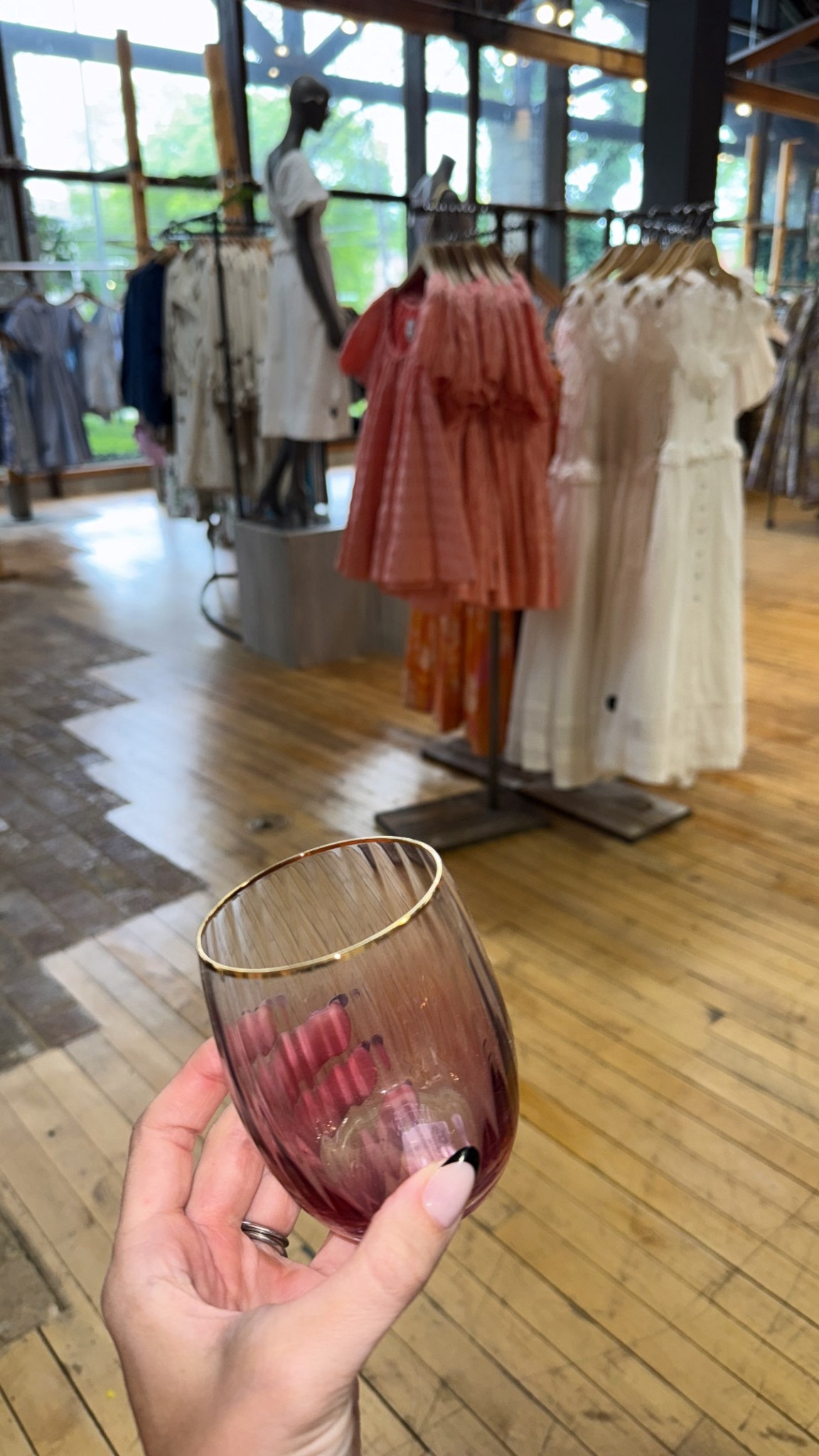 The Anthropologie Waterfall Stemless Wine Glasses, Set of 4
 

 