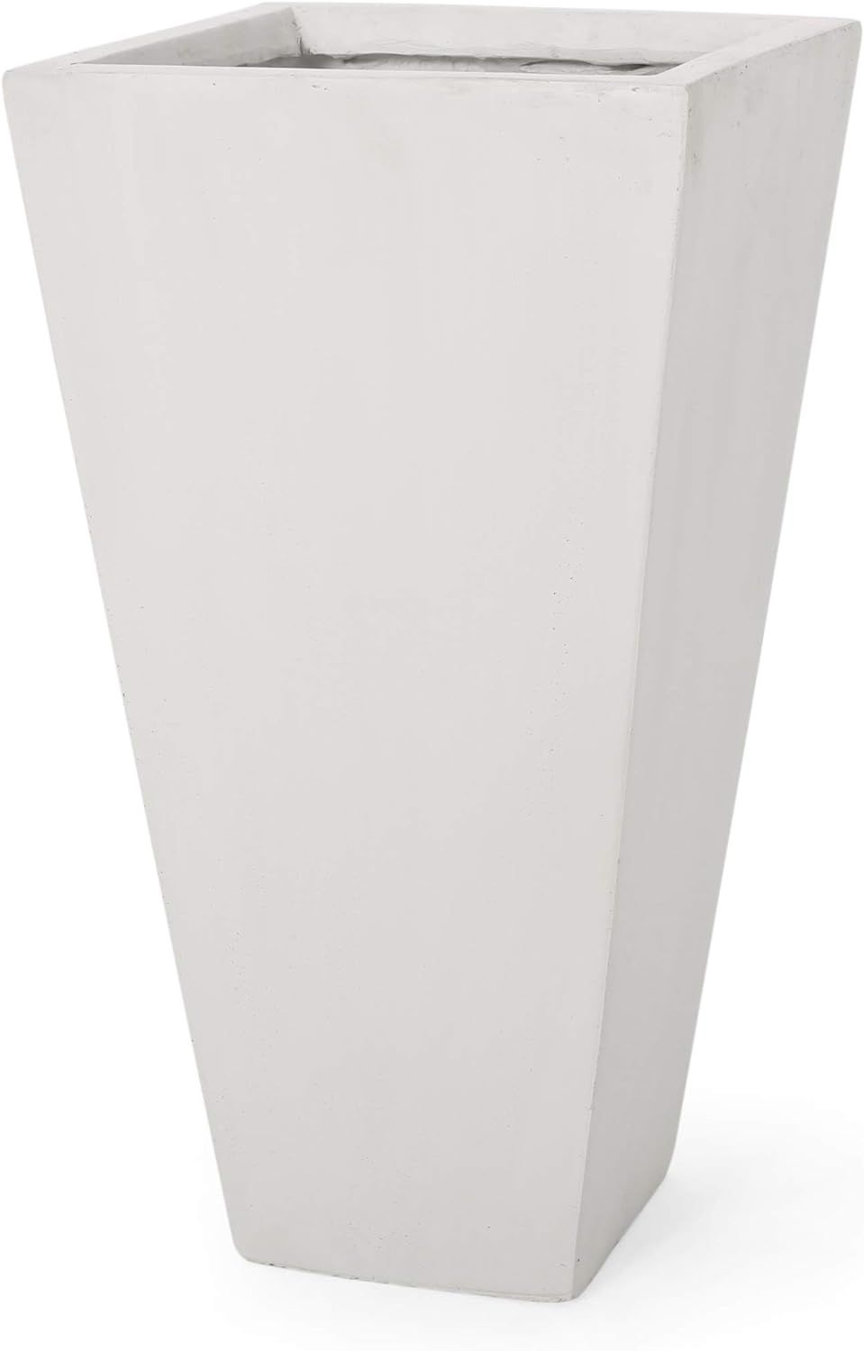 Christopher Knight Home 312944 Sean, White Outdoor Modern Small Cast Stone Planter | Amazon (US)