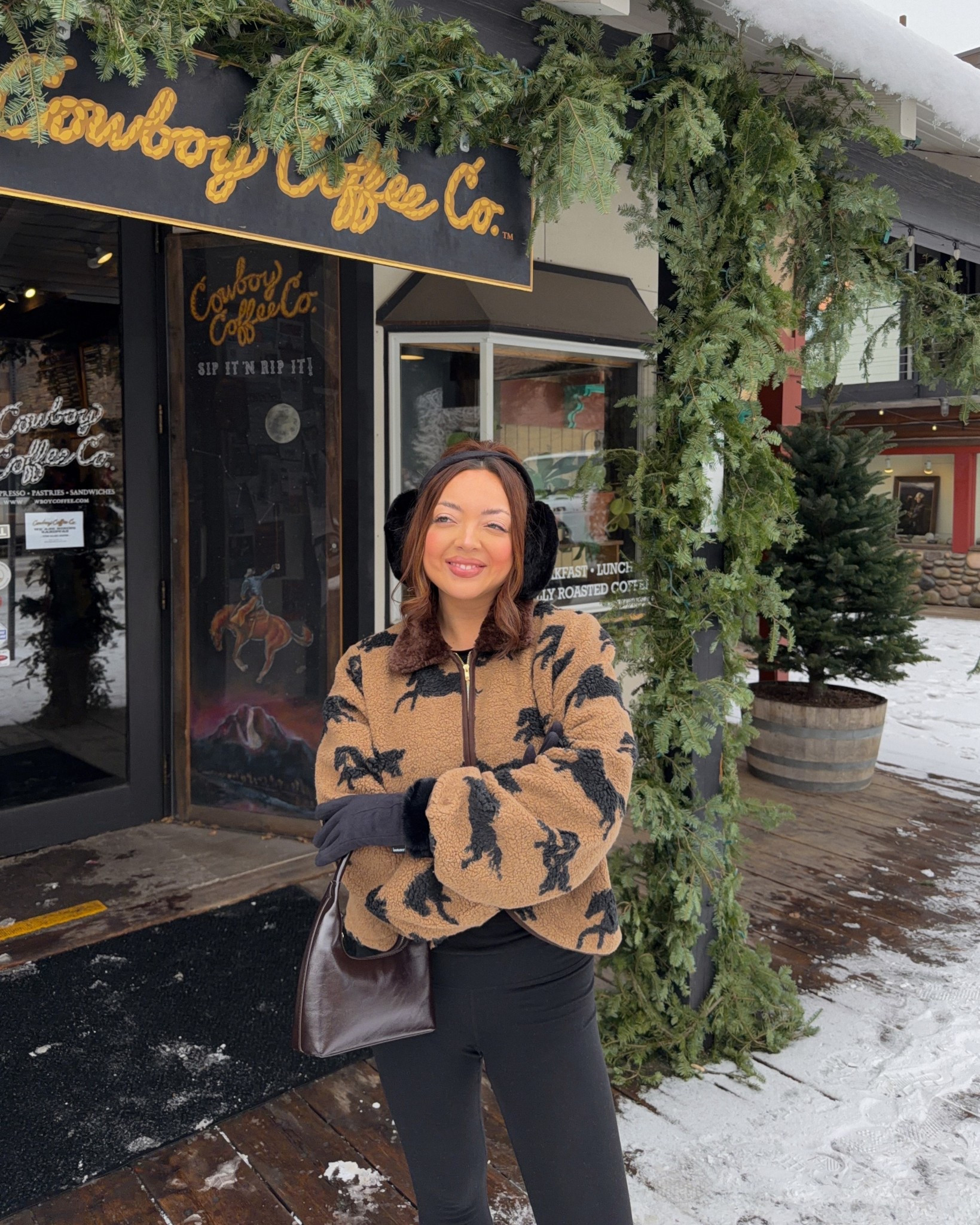 Western winter outfit - winter outfit - horse print sweater 

#LTKFindsUnder50 #LTKSaleAlert #LTKootd