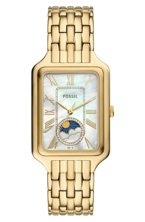 Fossil Raquel Bracelet Watch, 28mm x 45mm in Gold at Nordstrom | Nordstrom
