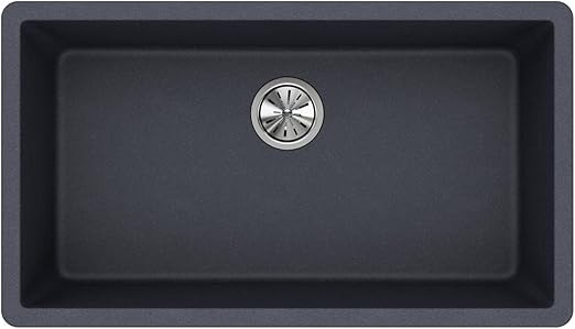 Elkay Quartz Classic ELGRU13322GY0 Dusk Gray Single Bowl Undermount Sink | Amazon (US)