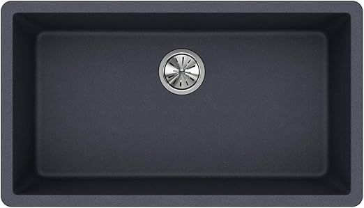 Elkay Quartz Classic ELGRU13322GY0 Dusk Gray Single Bowl Undermount Sink | Amazon (US)