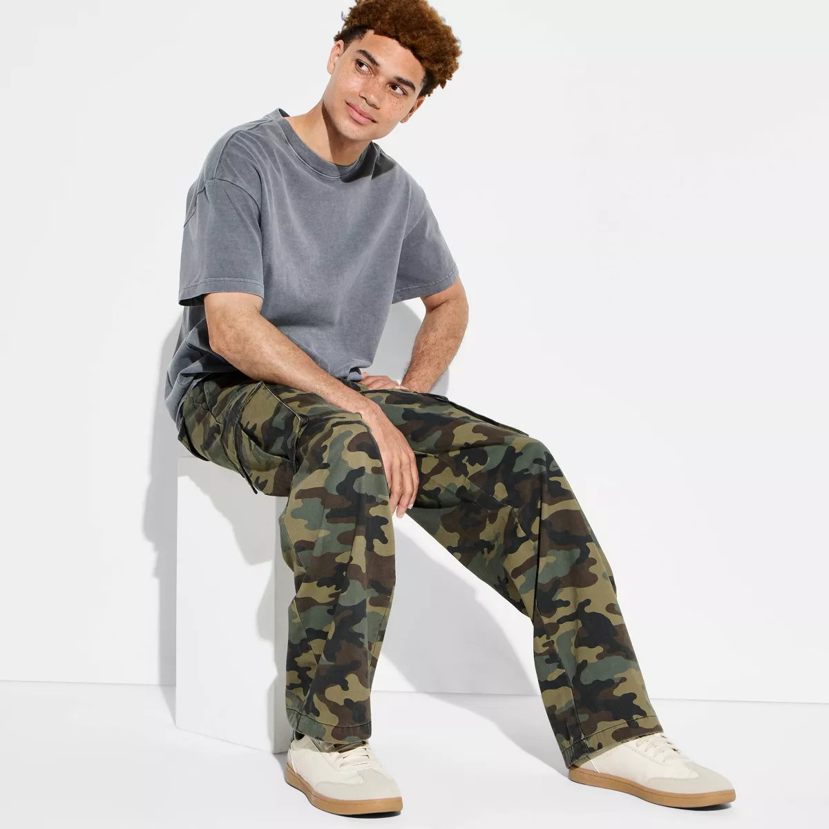Men's Baggy Cargo Pants - Original Use\u2122 Camo 32x32 | Target
