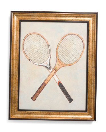 16x20 Vintage Tennis Rackets Wall Art | Pillows & Decor | Marshalls | Marshalls