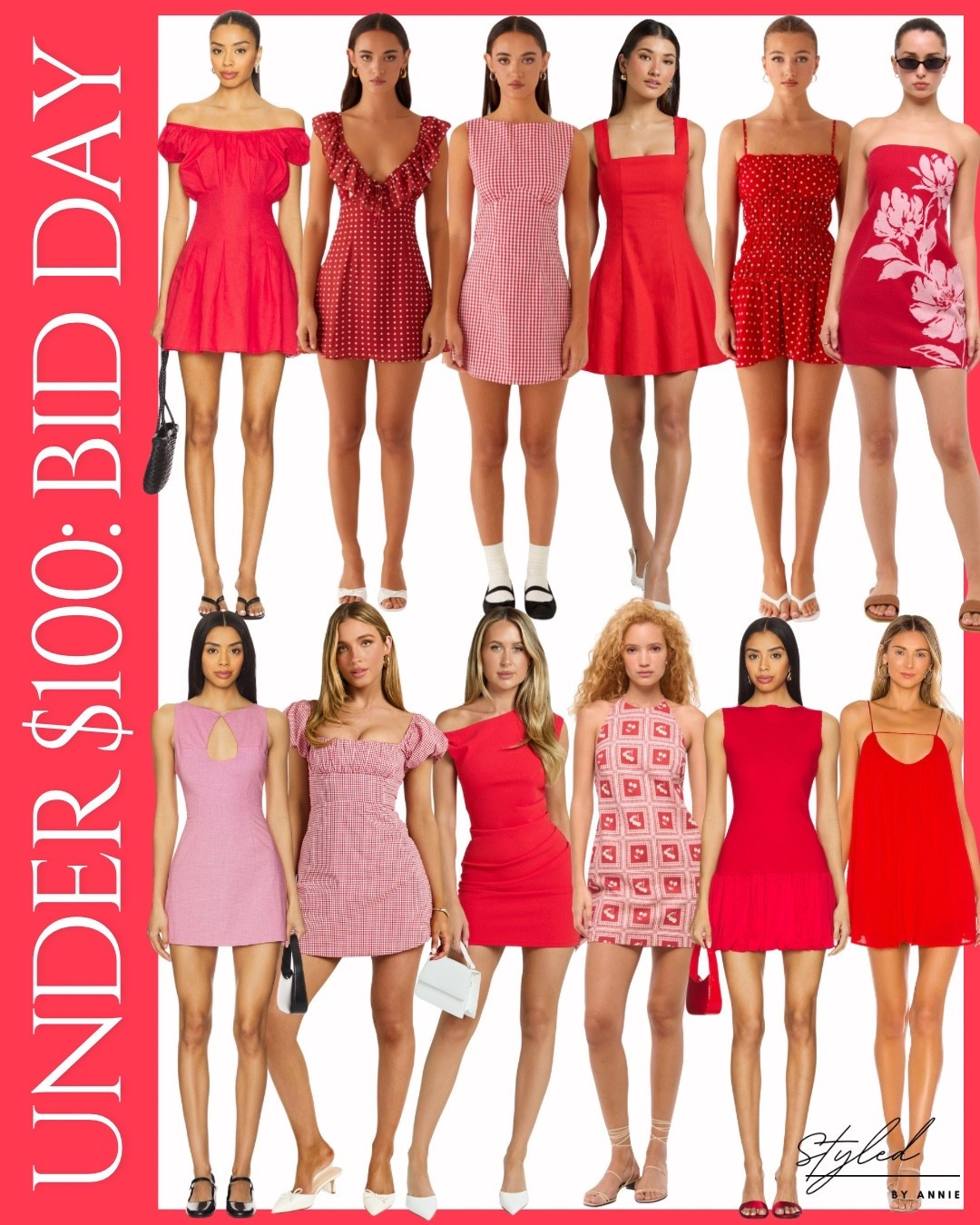 Last-minute Bid Day: Under $100

#bidday #reddress #minidress #linendress #summerdress #revolve #gameday #bamarush #rushdress #college #under100 #sale #budget

#LTKU #LTKFindsUnder100 #LTKStyleTip