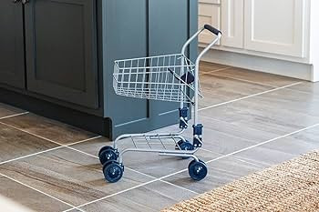 Toysmith, Miniature Grocery Shopping Cart, For Boys & Girls 3+ , Blue | Amazon (US)