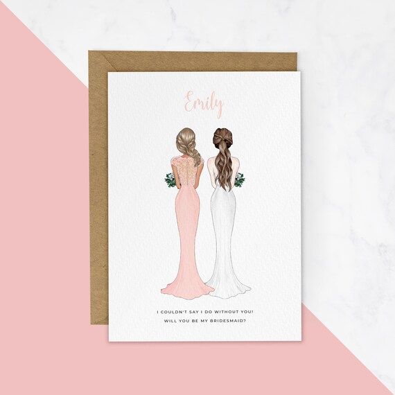 Will You Be My Bridesmaid Cards Bridesmaid Proposal Cards - Etsy | Etsy (US)