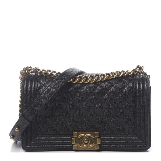 CHANEL

Caviar Quilted Medium Boy Flap Black | Fashionphile