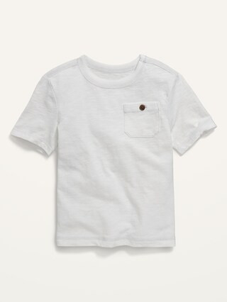 Short-Sleeve Slub-Knit Pocket T-Shirt for Toddler Boys | Old Navy (US)