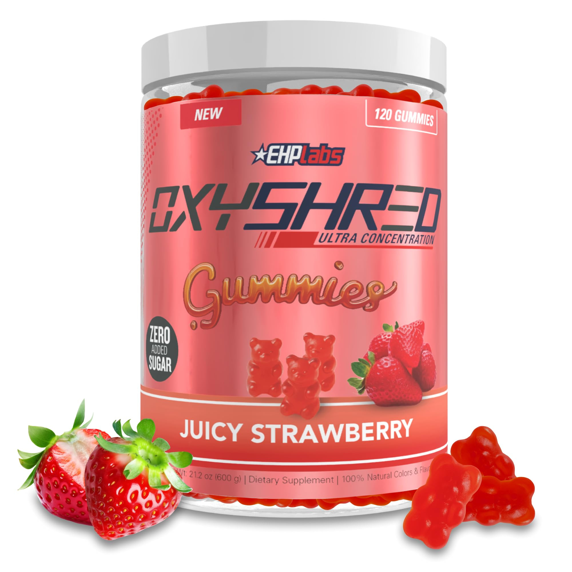 EHP Labs OxyShred Gummies - Pre Workout Gummies & Energy Chews with 100mg Caffeine, L-Carnitine f... | Amazon (US)