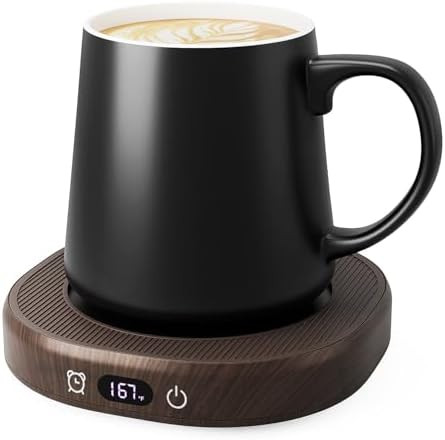 Coffee Mug Warmer & Mug Set for desk, Smart Auto Shut Off Electric Cup Warmer for Office & Home, ... | Amazon (US)