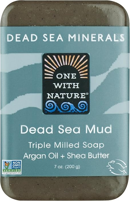 One With Nature Dead Sea Mud Dead Sea Minerals Soap, 7 Ounce Bar | Amazon (US)