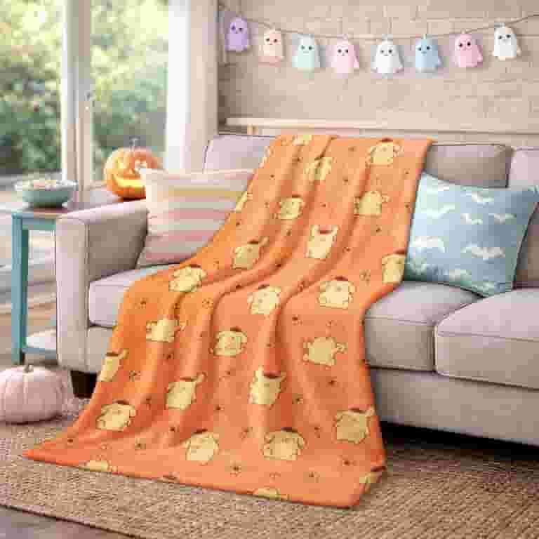 Pompompurin Summerween Silky Soft Plush Oversized Throw Blanket, 50 x 70 | Walmart (US)