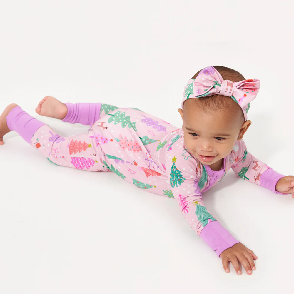 Pink Merry & Bright Zippy | Little Sleepies