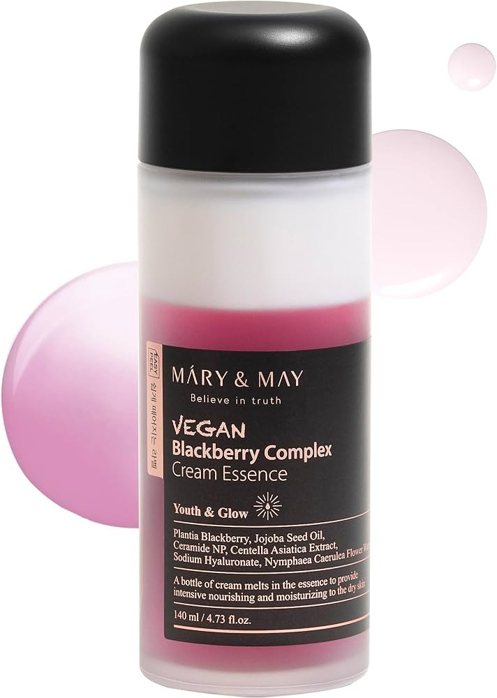Mary&May Vegan Blackberry Complex Cream Essence - Intense Hydrating & Soothing Face Essence - Fra... | Amazon (US)