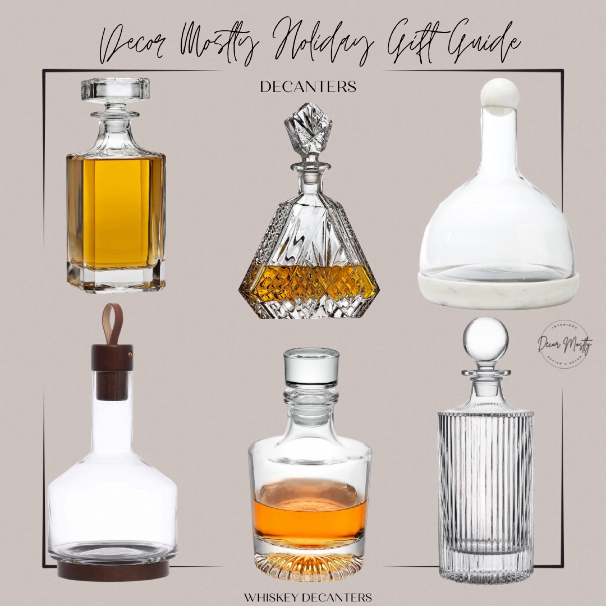 Decant in style with these handsome decanters all under $50!

#LTKGiftGuide #LTKHoliday