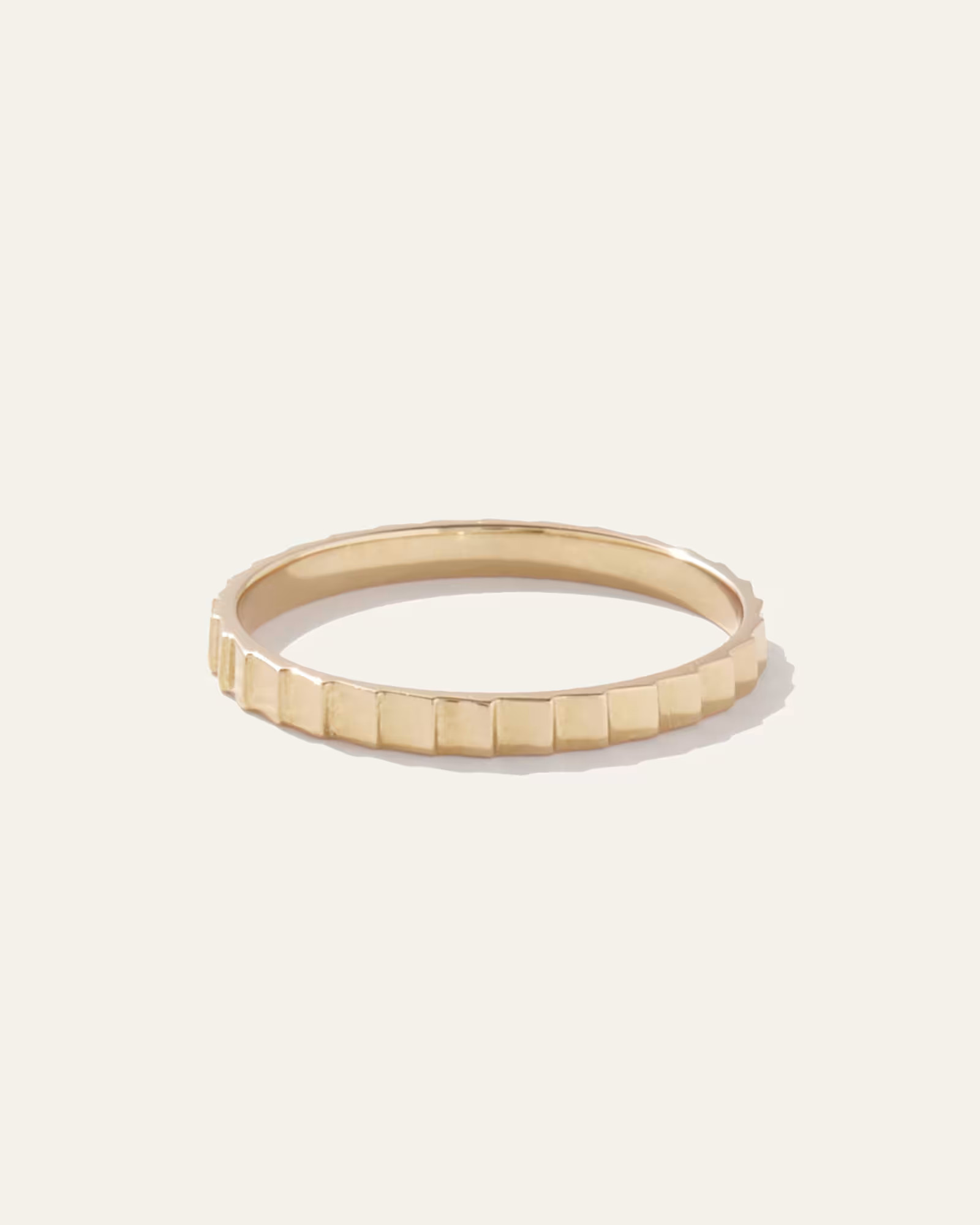 14k Gold Ridge Band in Yellow Gold | Quince