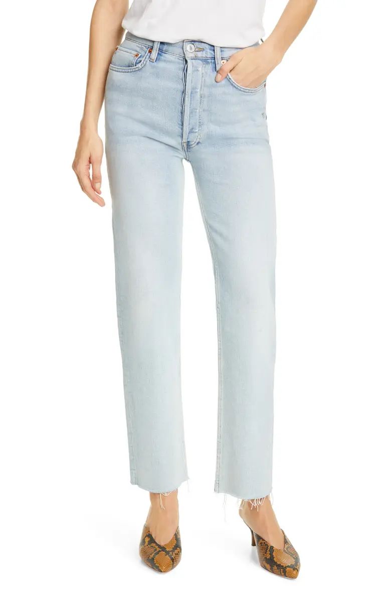 Re/Done Originals High Waist Stovepipe Jeans | Nordstrom | Nordstrom
