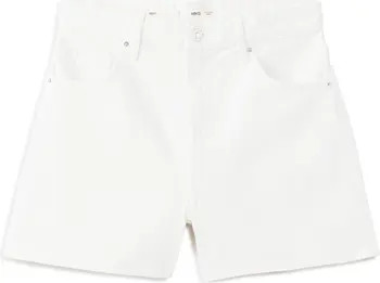 MANGO High Waist Straight Fit Denim Shorts | Nordstrom | Nordstrom