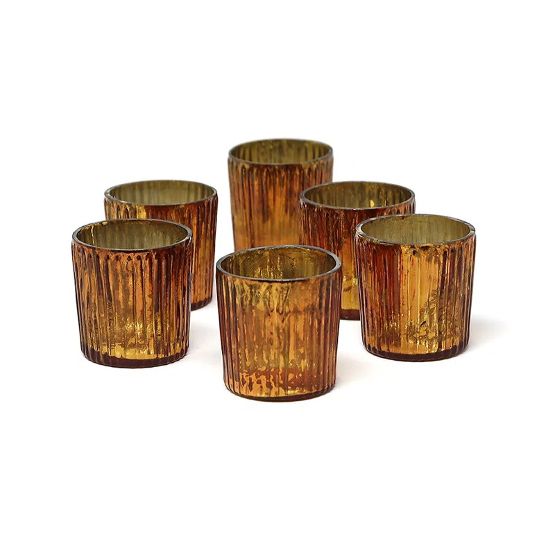 Ribbed Glass Votive (Set of 6) | Wayfair North America
